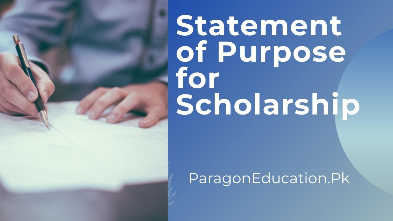 statement of purpose for scholarship
