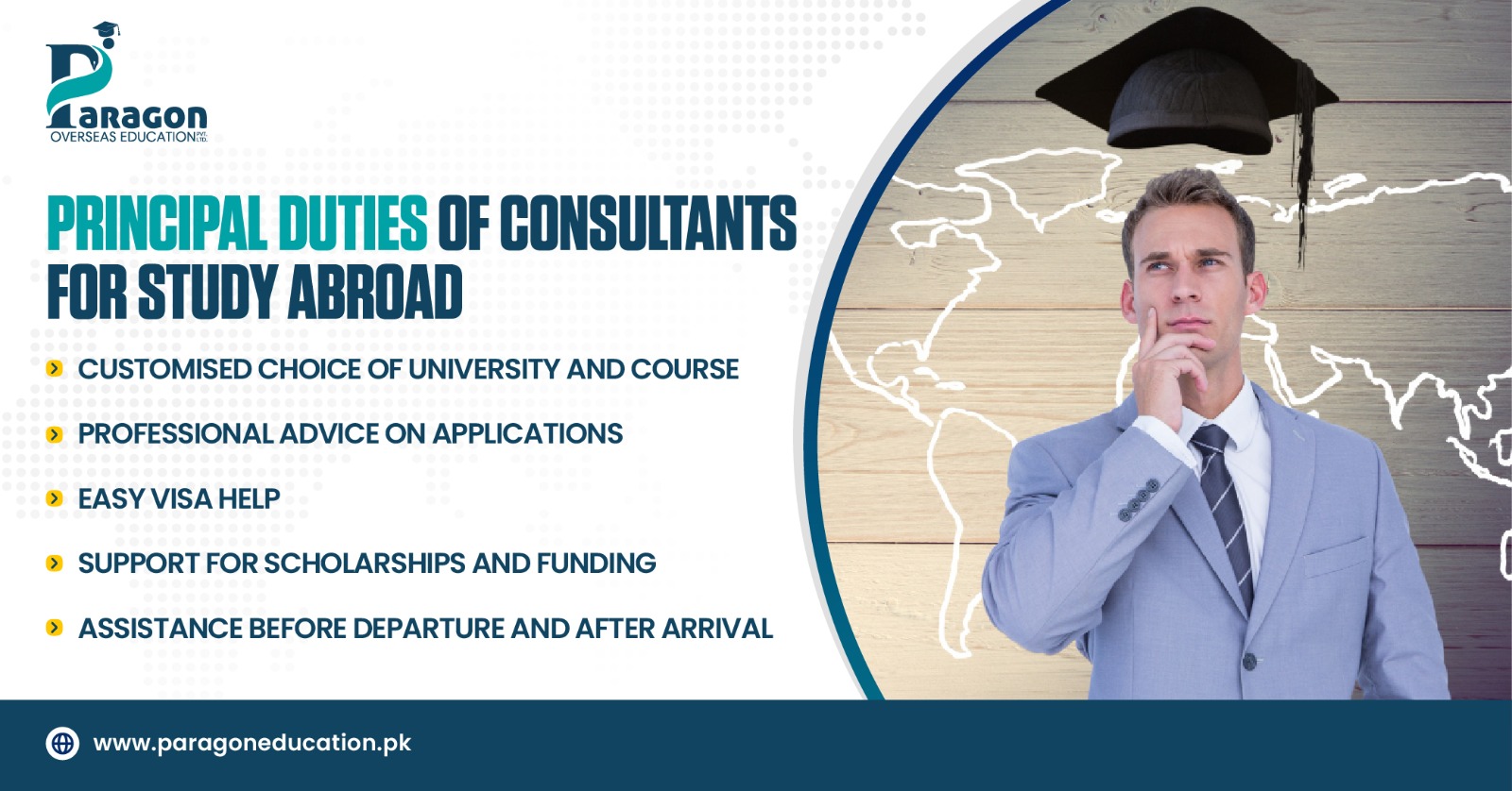 Principal Duties of Consultants for Study Abroad